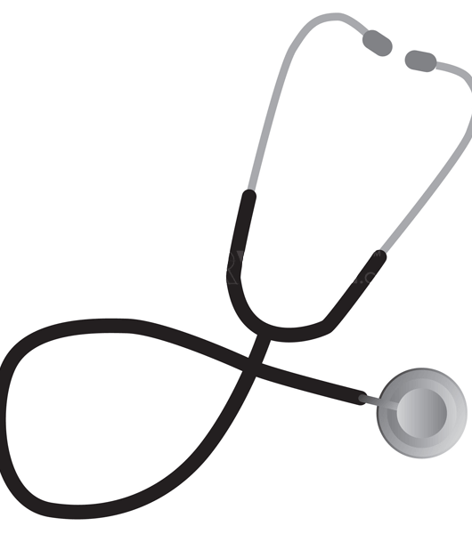 Nurse with stethoscope clipart