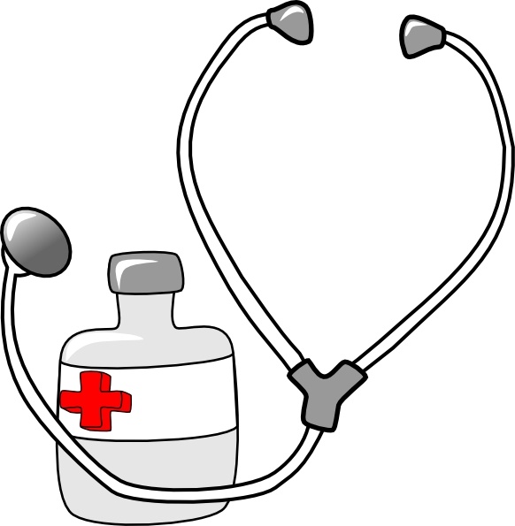 Stethoscope and medical thermometer clipart web - Cliparting.com