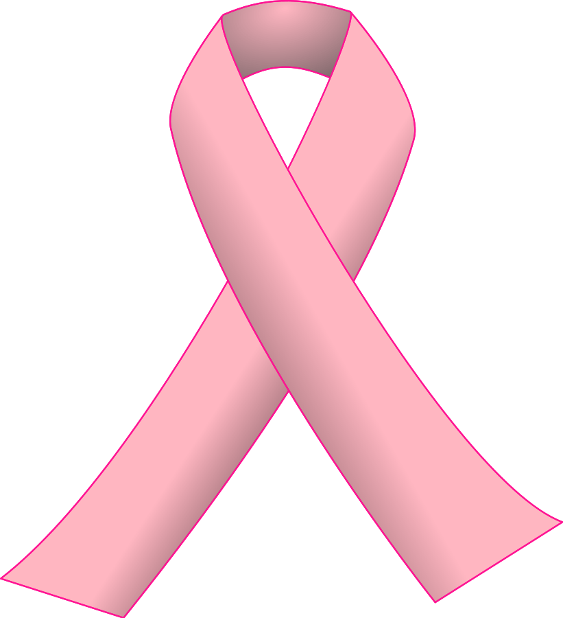 Pink ribbon small clipart 300pixel size, free design - ClipartsFree