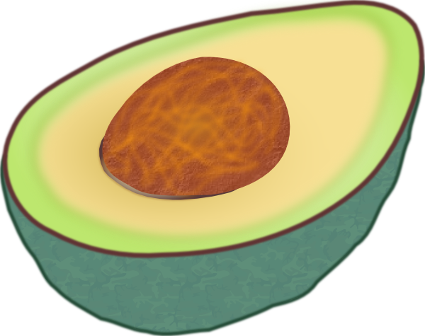 Avocado clip art Free Vector / 4Vector