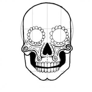 How to Draw a Sugar Skull, Step by Step, Skulls, Pop Culture, FREE ...