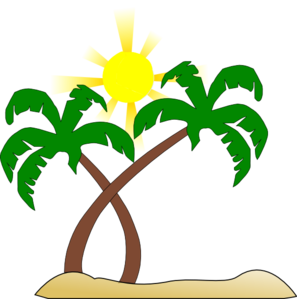 Beach Coconut Palm Tree Clipart