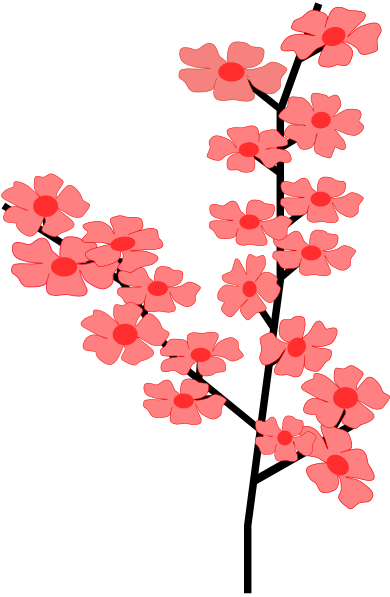 Japanese flower clipart