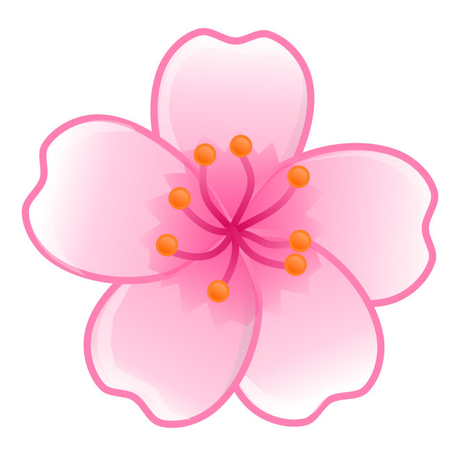 Japanese flower clipart