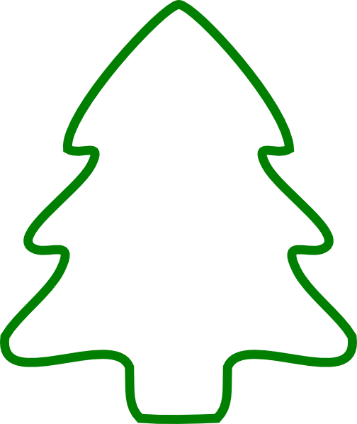 Simple Christmas Tree Outline ClipArt Best