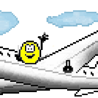 Vacation Airplane Plane I'm On Vacation Out Smiley Smilie Emoticon ...