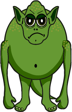 Big green monster clipart