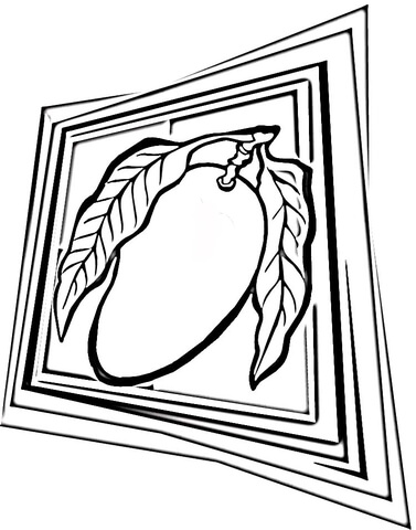 Mango Tree coloring page - Free Printable Coloring Pages