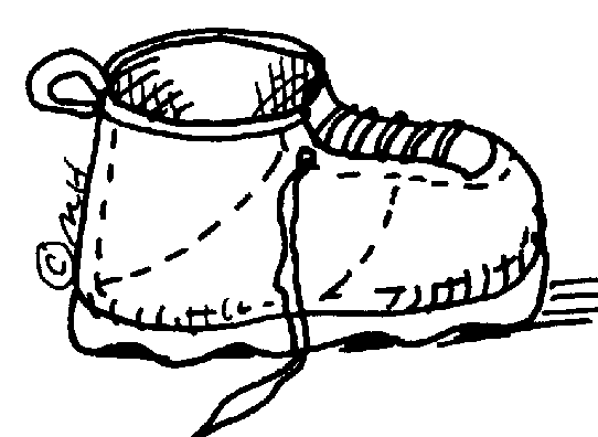 Shoes Clipart Black And White - Free Clipart Images