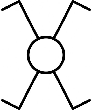 Symbol Cross Switch clip art | Vector Clip Art