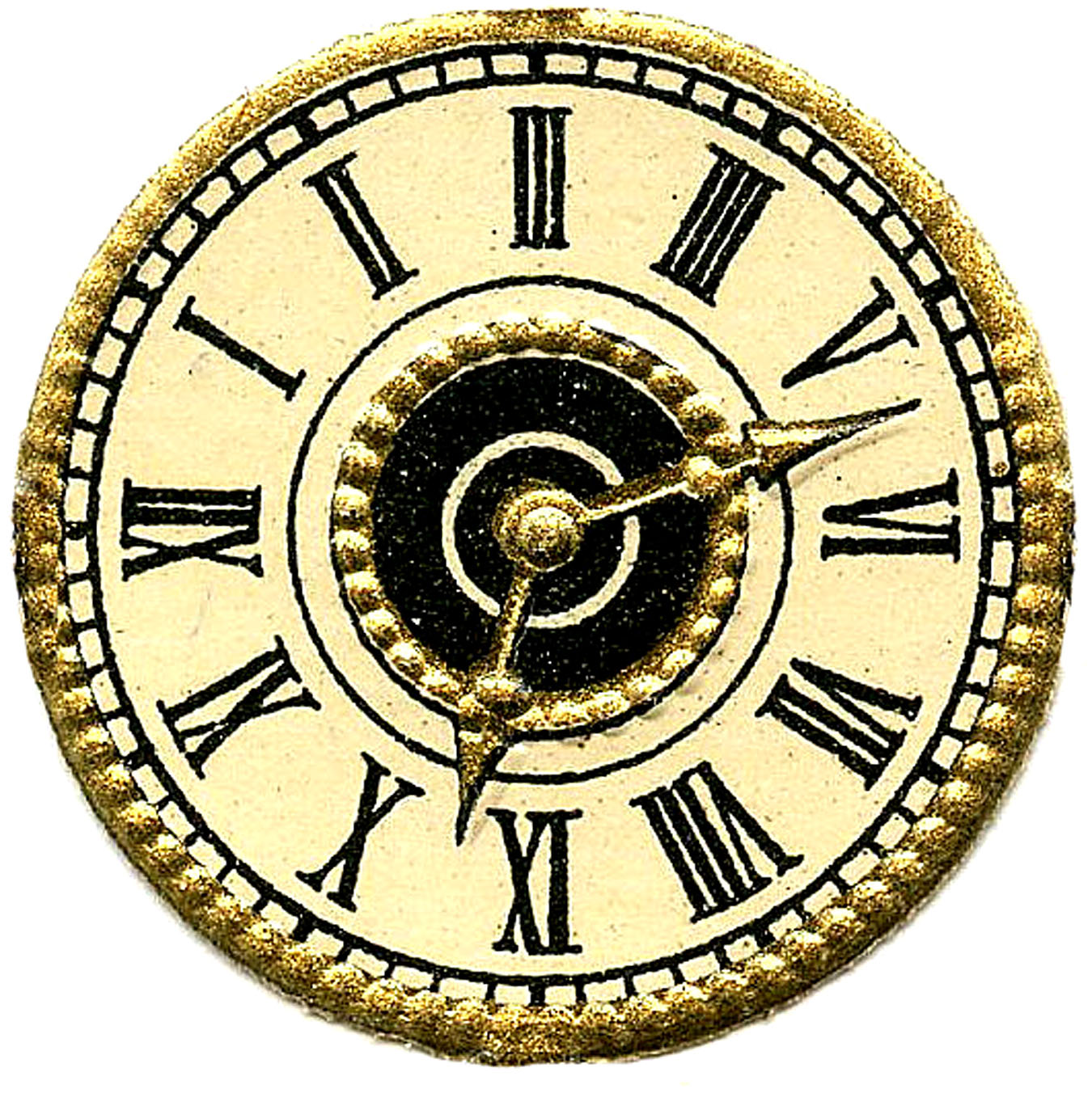 Antique Clock Face Clipart