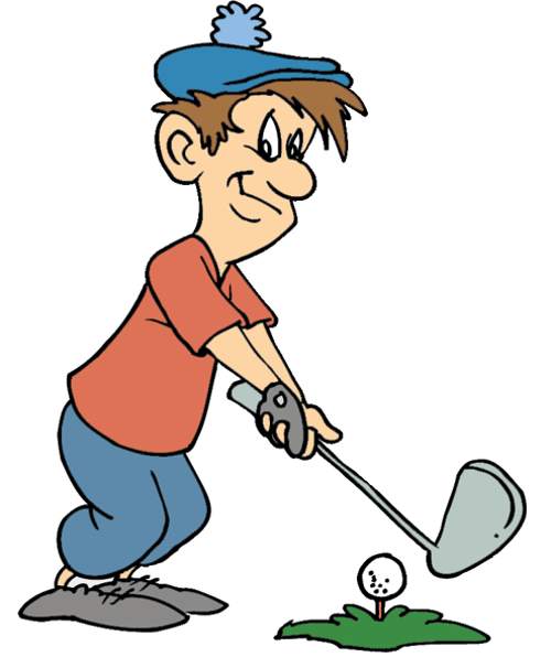 Golf golfers clipart