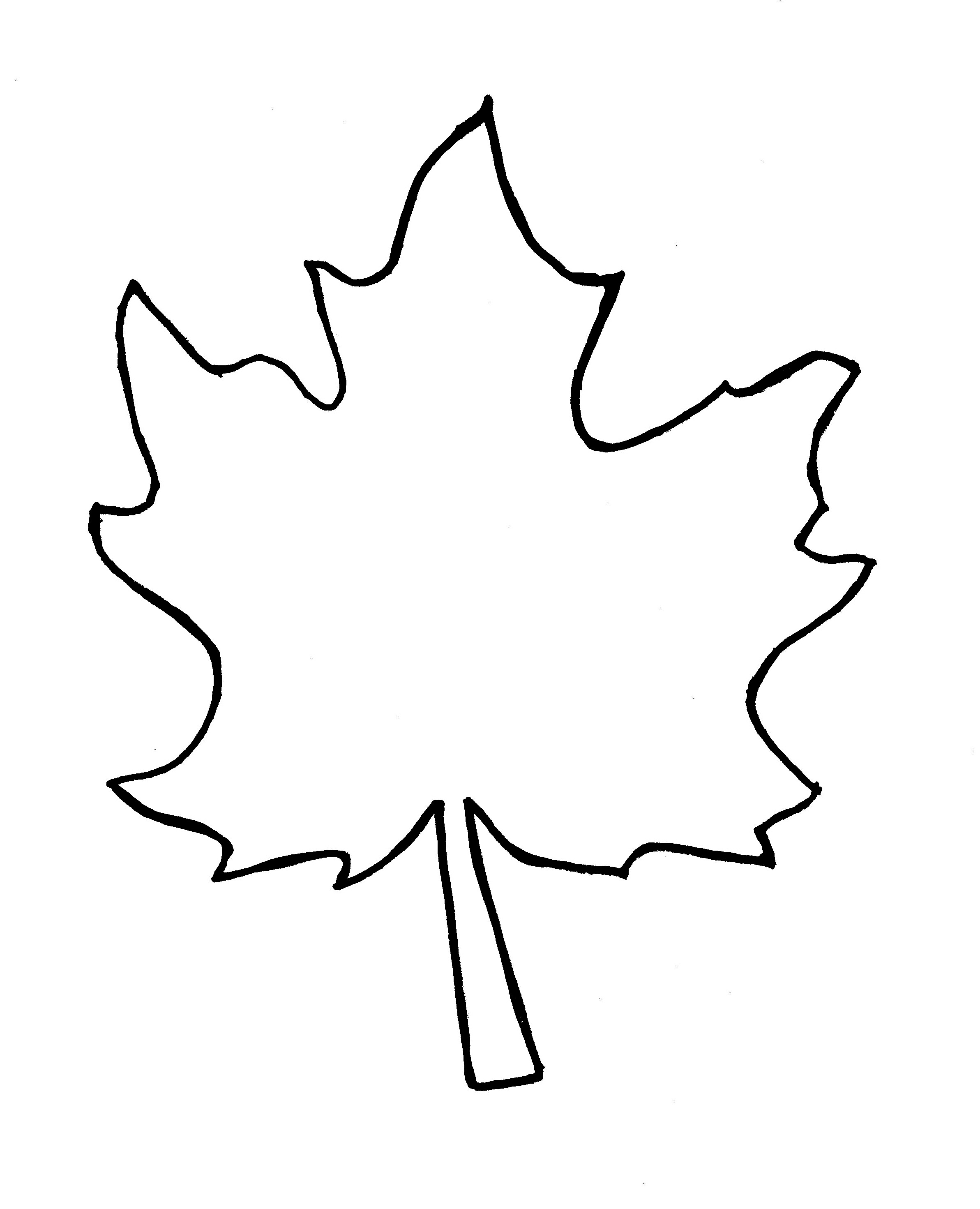 Leaf template clipart