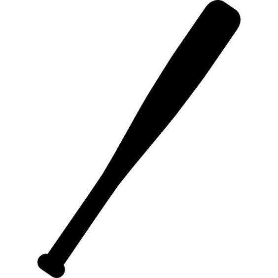 Baseball bat clipart for silhouette