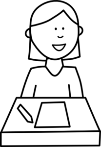 Student Clipart Black And White - Free Clipart Images