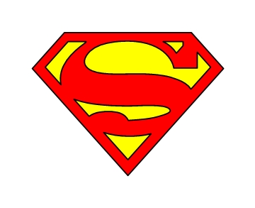 Super man logo clipart