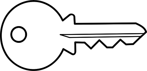 Clipart key outline