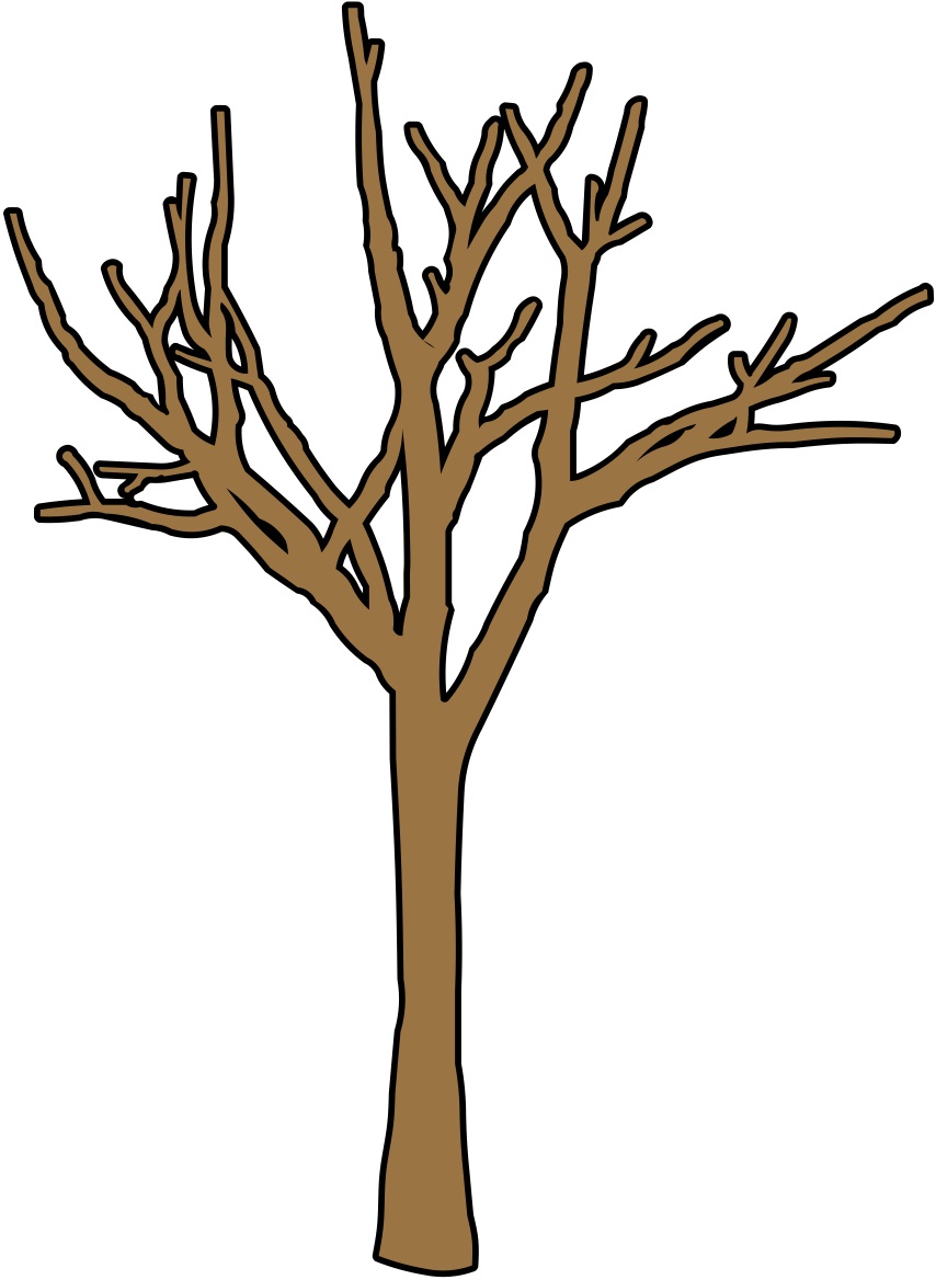 Clipart leafless tree wedding