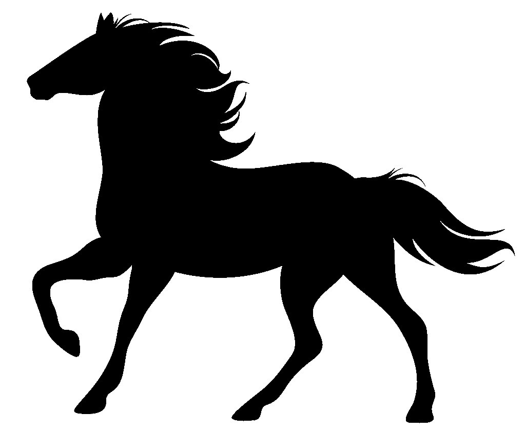 Blue Horse Silhouette Transparent - ClipArt Best