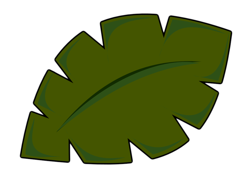 Jungle Leaves Drawing - ClipArt Best