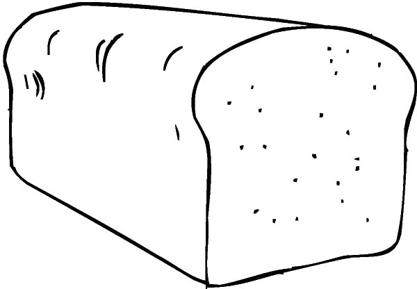 Free Coloring Pages Of Slice Bread Sketch Coloring Page