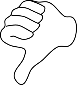 Thumbs Up Thumbs Down Clipart