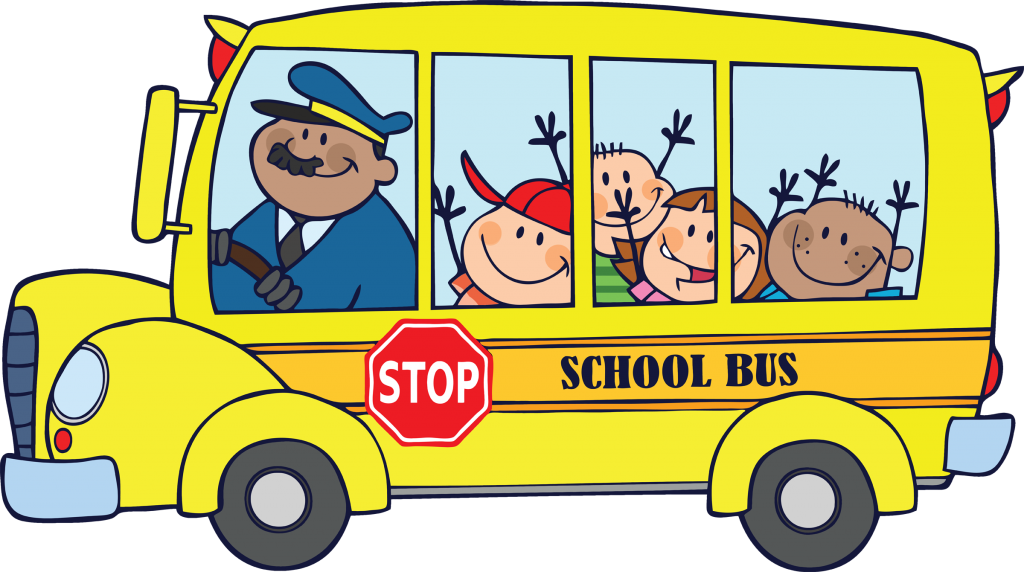 Animated school bus clipart