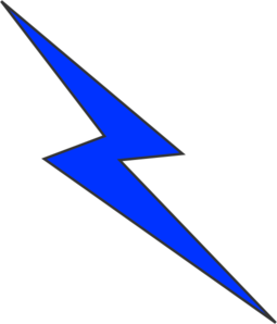 Blue Cartoon Lightning Bolt - ClipArt Best