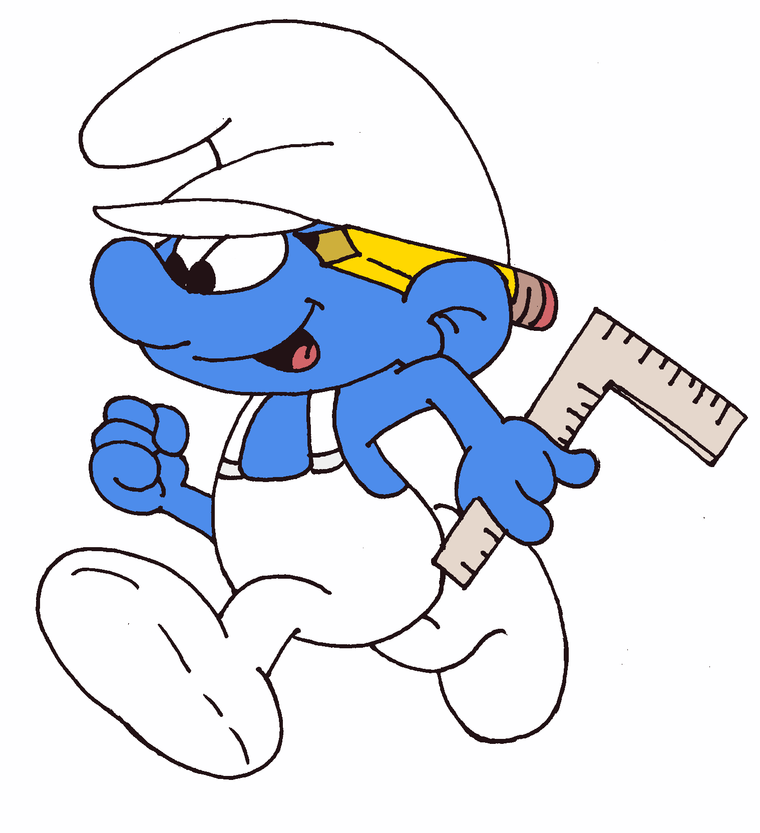 Vanity Smurf Clipart