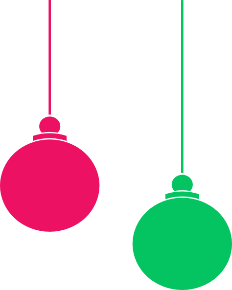 Hanging ornaments clipart