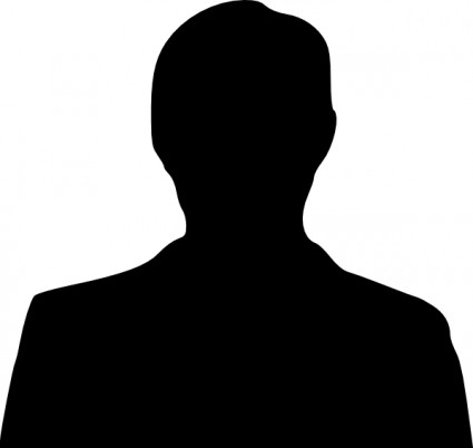 Silhouette of man clipart