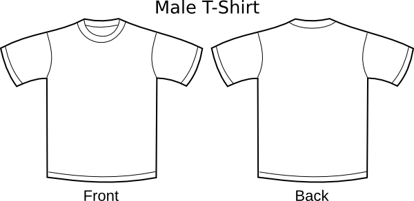 Blank Tee Shirt Front And Back - ClipArt Best