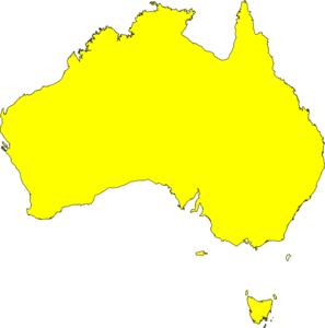 Map of australia clipart