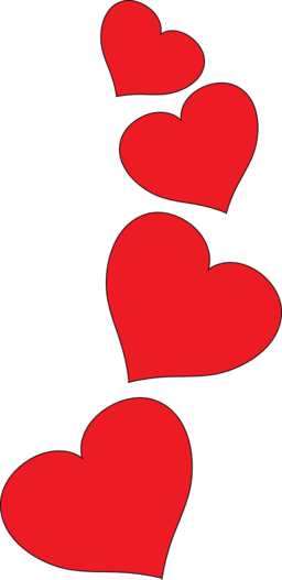 Heart clipart red