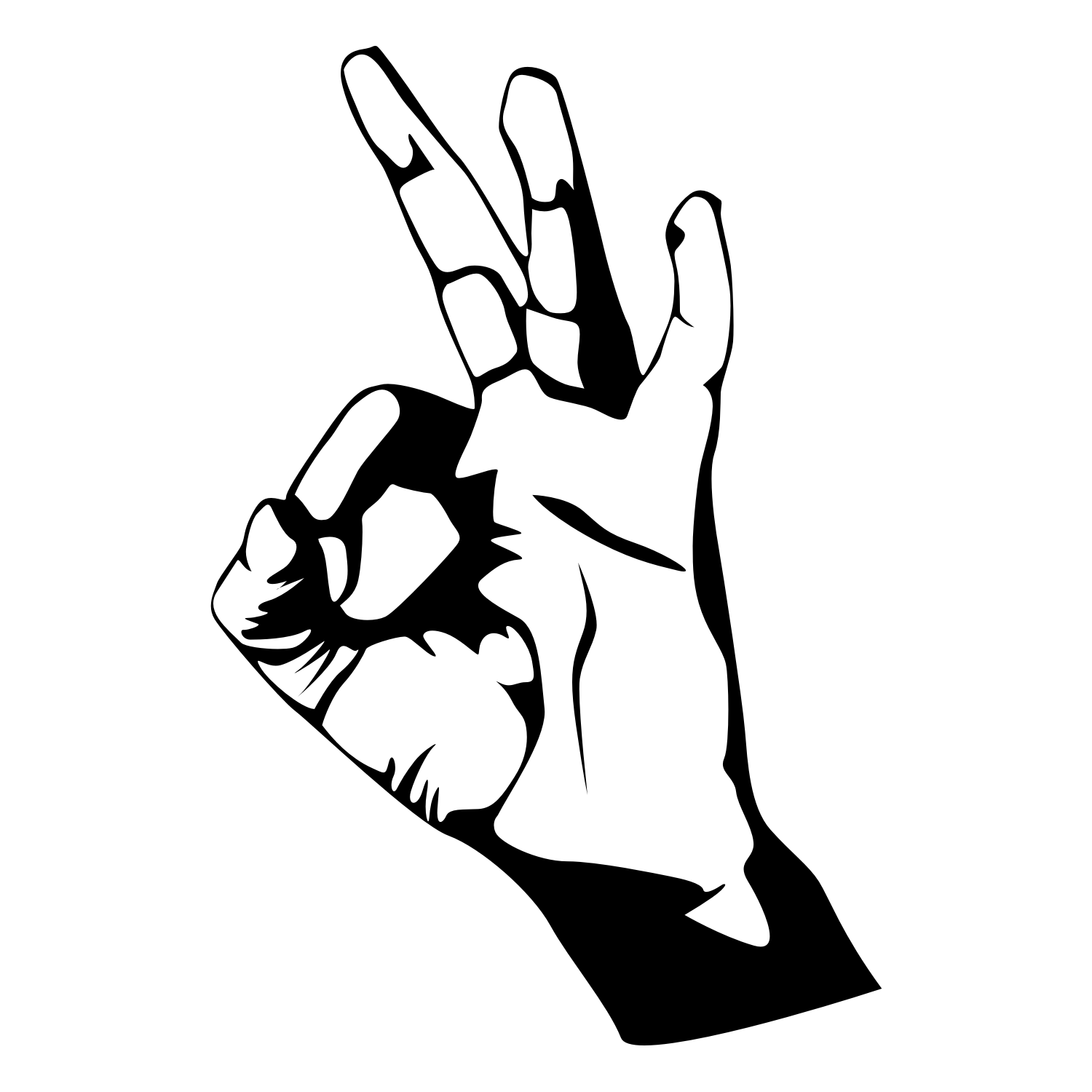 Ok Hand Symbol #25333 - Free Icons and PNG Backgrounds