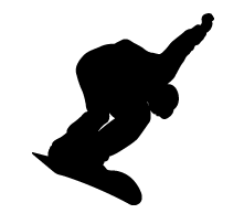 Snowboarder Silhouette - ClipArt Best