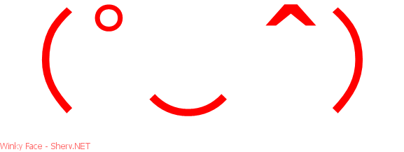 Winky Face Facebook emoticon | Text art and emoticons