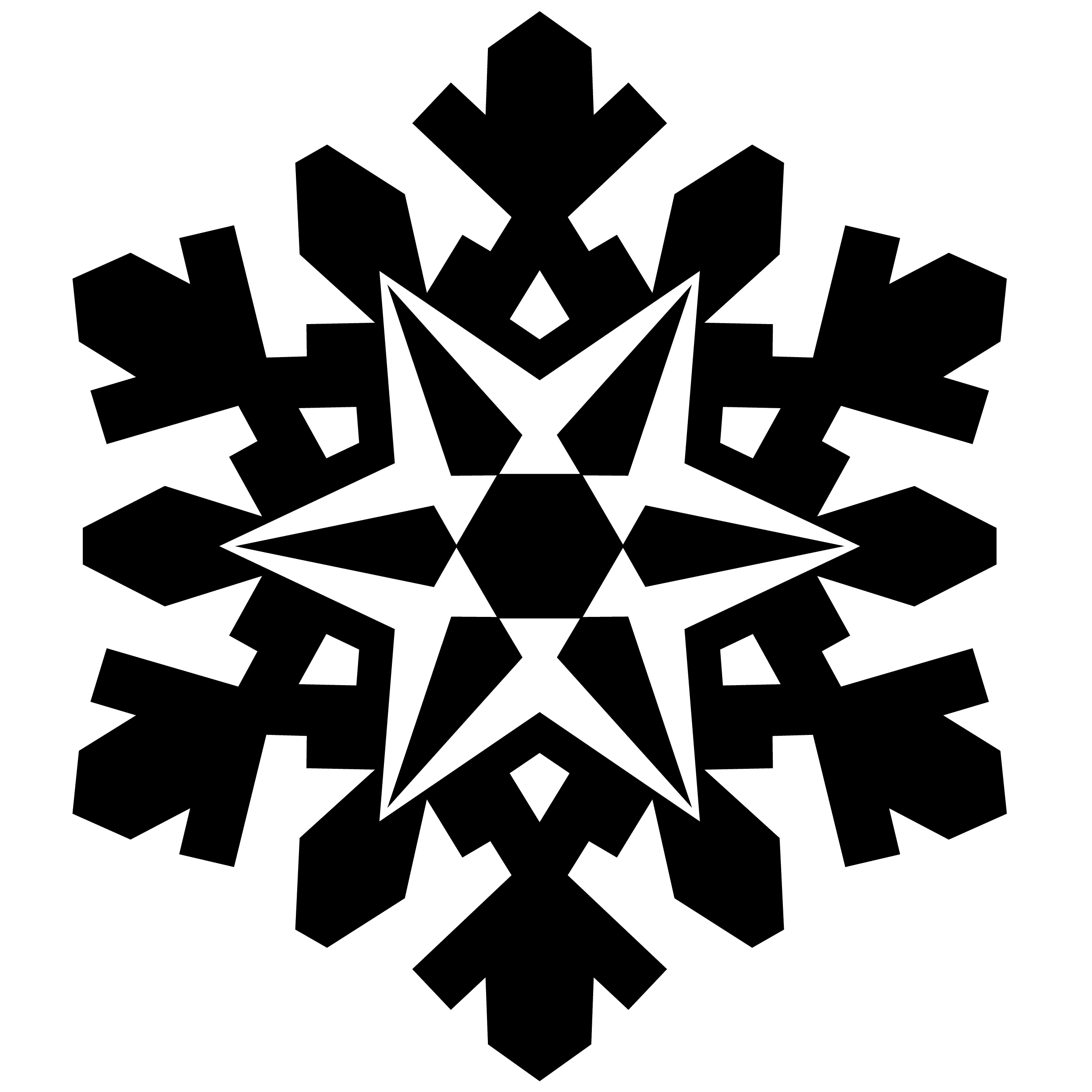 52 Snowflakes Vectors, Silhouette and Photoshop Brushes for ...
