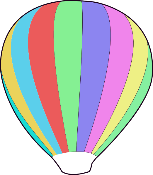 Hot Air Ballon clip art Free Vector