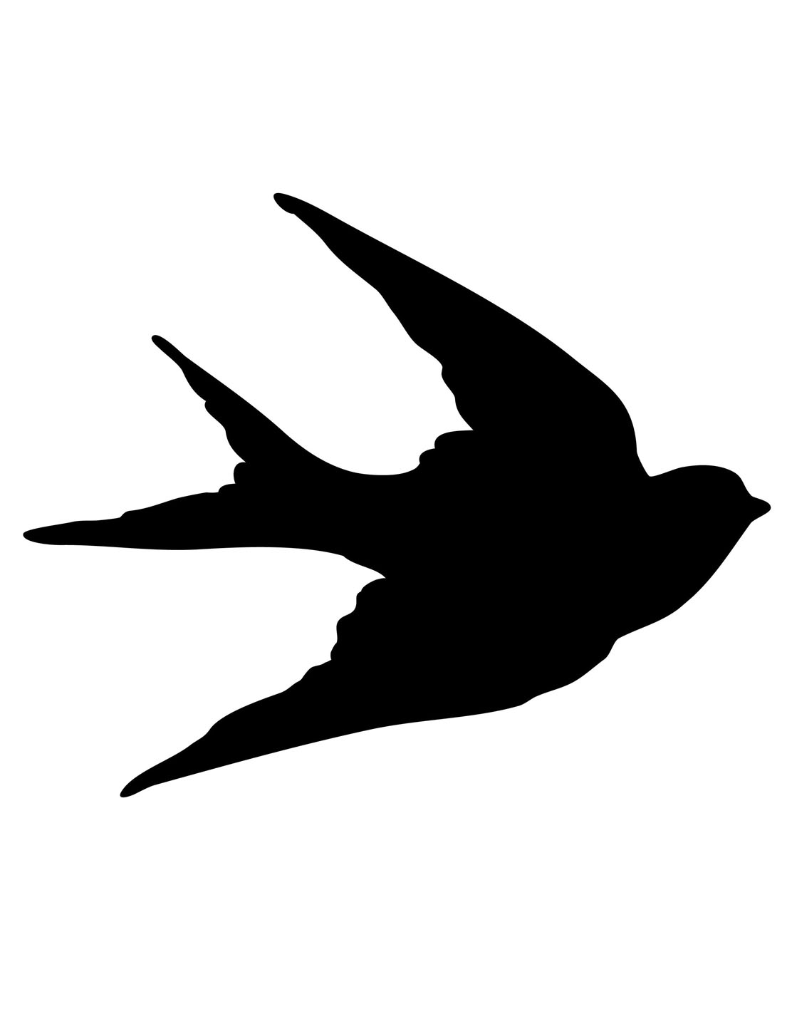 Bird Profile Silhouette - ClipArt Best