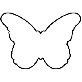 Simple Outlines Of Butterflies - ClipArt Best