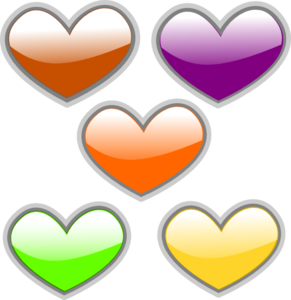 Glossy Heart 2 clip art - vector clip art online, royalty free ...