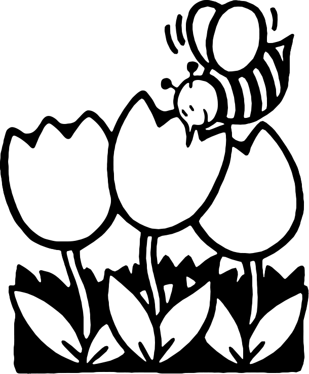 Spring Clip Art Black And White ClipArt Best
