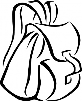 Backpack Coloring Page - ClipArt Best