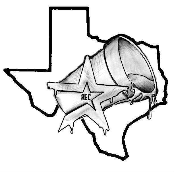 Nice Texas Map With Star Tattoo Design | Golfian