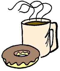 Coffee and donut clipart - ClipartFox