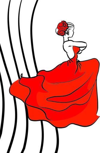 Flamenco Dancing Clip Art, Vector Images & Illustrations