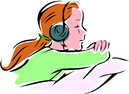 Clipart listening to music