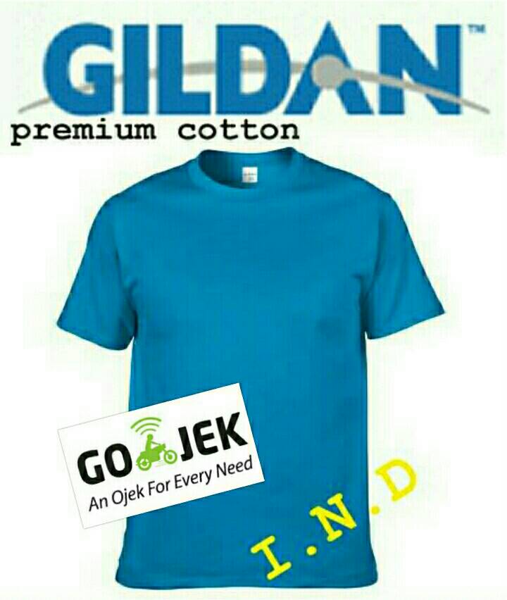 Jual Kaos Polos Gildan Sapphire Built Up Premium Cotton - I.N.D ...