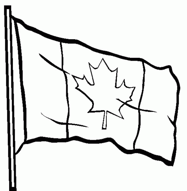 Printable Canadian Flag - AZ Coloring Pages